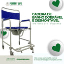 Cadeira de Banho Dobrável e Desmontável até 150Kg D45 - Dellamed