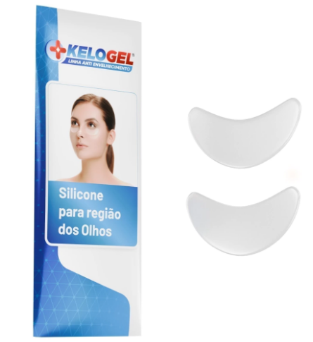 ADESIVO DE SILICONE ANTISSINAIS KIT PREMIUM I - COLO 1UN + GLABELA 1UN + TESTA 1UN + OLHOS 2UN KELOGEL