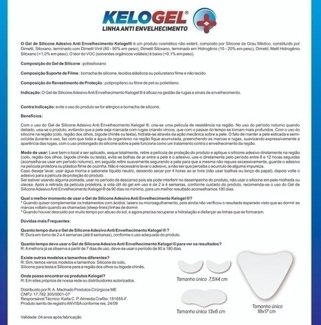 ADESIVO DE SILICONE ANTISSINAIS COLO KELOGEL 1UN - MEDFORMA
