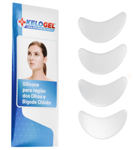 ADESIVO DE SILICONE ANTISSINAIS REGIÃO DOS OLHOS OU BIGODE CAIXA(2UN OU 4UN) KELOGEL - MEDFORMA