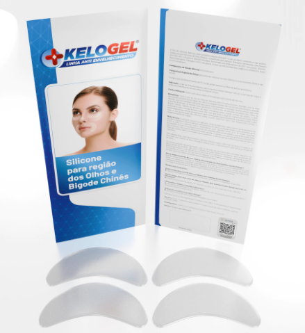 ADESIVO DE SILICONE ANTISSINAIS COMBO 1 COM 4 UN PARA OLHOS OU BIGODE - MEDFORMA