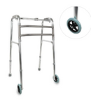 Andador de Alumínio 3 em 1 D10 + Par de Rodas - Dellamed