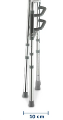 Andador de Alumínio Fixo Móvel e Articulado 3 em 1 D10 - Dellamed