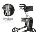 Andador de Alumínio Compacto 4 Rodas até 135 Kg D14 - Dellamed