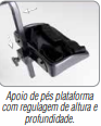 APOIO DE PÉS PLATAFORMA p/ Cadeira de Rodas - Ortomobil