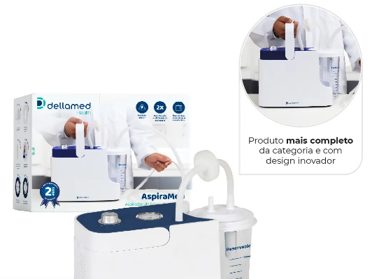Aspirador de Fluídos e Secreções Maxmed - Dellamed