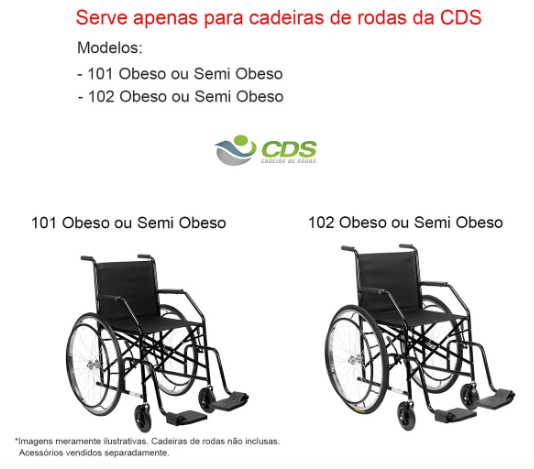 Assento/Encosto para Cadeira de Rodas 101/102 Obeso - CDS