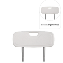 Banco Para Banho com Encosto e Altura Regulável até 135 Kg D2 - Dellamed