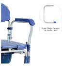 Braço Direito Cadeira de Banho D60 - Dellamed