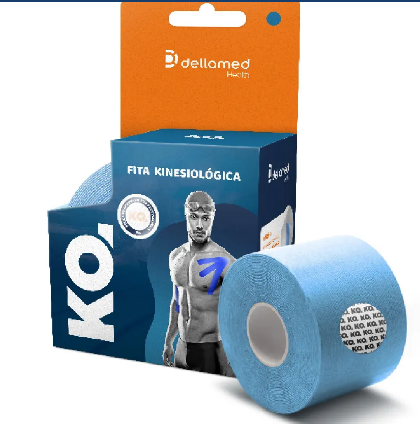 Bandagem Elástica Adesiva Kinesiológica - Dellamed