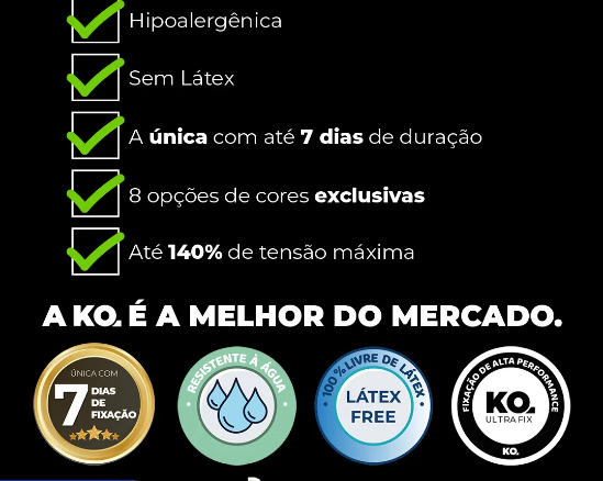Bandagem Elástica Adesiva Kinesiológica - Dellamed