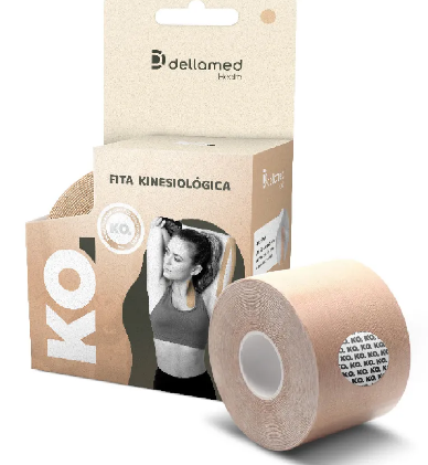 Bandagem Elástica Adesiva Kinesiológica - Dellamed