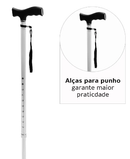 Bengala T Bastão com Altura Regulável até 90 Kg D8 - Dellamed