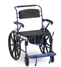 Cadeira de Banho D70 em Alumínio até 200 kg Assento 51 cm - Dellamed