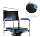 Cadeira de Banho Higiênica Desmontável até 150Kg Assento 43cm D50 - Dellamed