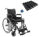 Cadeira de Rodas em Aço Carbono D400 + Almofada Air Basic Anti Escaras - Dellamed