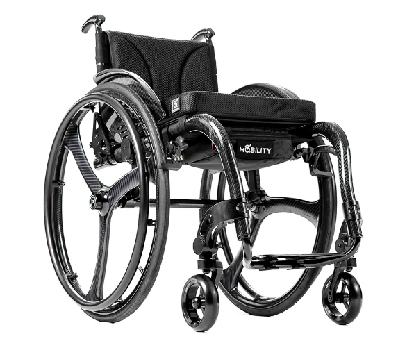 Cadeira de Rodas Monobloco em Fibra de Carbono Venom Carbon by Mobility - Mobility Pro