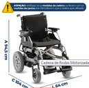 Cadeira de Rodas Motorizada em Alumínio Dobrável até 135 Kg Assento de 45cm D1000 Dellamed