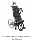 Cadeira de Rodas Stand Up - Freedom