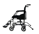 Cadeira de Rodas Taipu Compacta com Anti-Tombo e Protetor de Roupas (Alumínio) - Jaguaribe