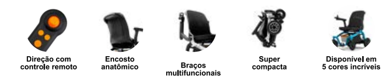 CADEIRA DE RODAS MOTORIZADA SLIM - ´POWER LITE