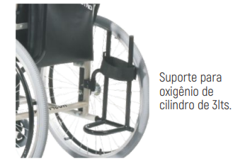 Cadeira de Rodas STANDARD HOSPITALAR ALUMÍNIO - Ortomix