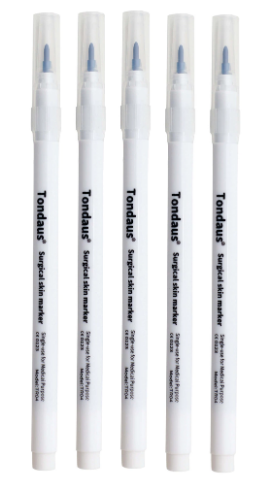 CANETA MARCAÇÃO CIRÚRGICA TONDAUS PONTA GROSSA 1.0MM TR04 05 UN - MEDFORMA