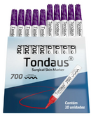 CANETA MARCAÇÃO CIRÚRGICA PONTA 2.0 a 3.0MM COR ROXO CX 10UN TONDAUS 700 - MEDFORMA