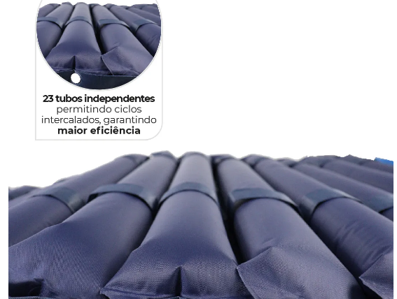 Colchão Pneumático para Tratamento de Escaras II até 150 Kg Air Tube - Dellamed