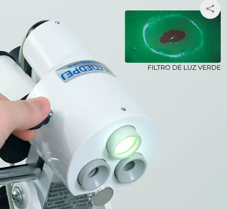 Colposcópio Binocular de Aumento Fixo em 16x, 5 Rodízios e Braço Articulável - PE 7000 FBR - MEDPEJ