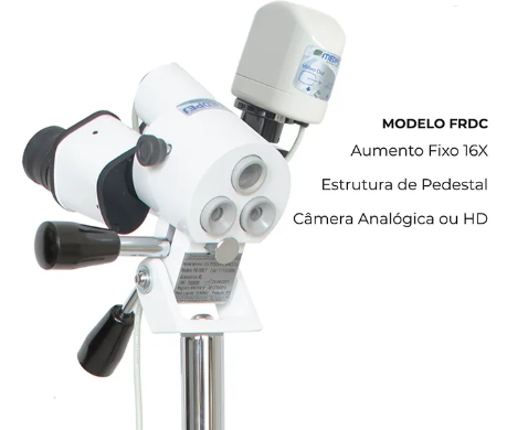 Colposcópio Binocular de Aumento Fixo 16X com Câmera - Acoplado em Cadeira Ginecológica - PE 7000 FMDC - MEDPEJ