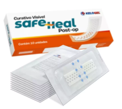 CURATIVO VISÍVEL SAFE HEAL POST-OP 10x20 (5x15) 10UN KELOGEL - MEDFORMA
