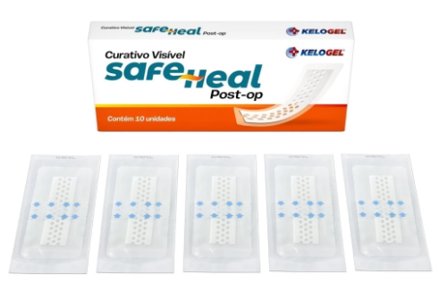 CURATIVO VISÍVEL SAFE HEAL POST-OP 10x30 (5x25) 5UN KELOGEL - MEDFORMA