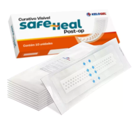 CURATIVO VISÍVEL SAFE HEAL POST-OP 10x20 (5x15) 1UN KELOGEL - MEDFORMA