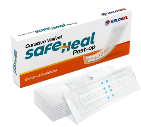 CURATIVO VISÍVEL SAFE HEAL POST-OP 10x30 (5x25) 10UN KELOGEL - MEDFORMA