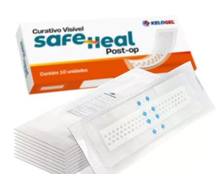CURATIVO VISÍVEL SAFE HEAL POST-OP 10x30 (5x25) 10UN KELOGEL - MEDFORMA