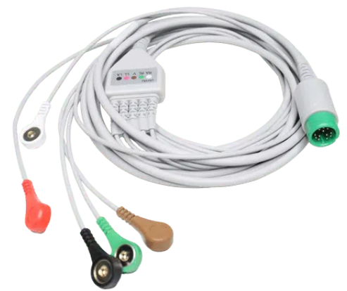 Cabo Paciente ECG – 5 vias – Neonatal – Monitor Levi 12″ pré-configurado - CMOS DRAKE