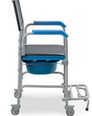 Cadeira de Banho Higiênica Desmontável até 150Kg Assento 43cm D50 - Dellamed