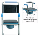 Cadeira de Banho Higiênica Desmontável até 150Kg Assento 43cm D50 - Dellamed