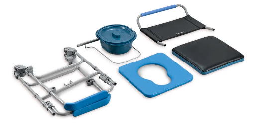 Cadeira de Banho Higiênica Desmontável até 150Kg Assento 43cm D50 - Dellamed