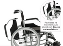Cadeira de Rodas em Alumínio Dobrável até 120Kg D600 - Dellamed