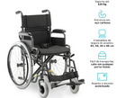 Cadeira de Rodas Aço Dobrável até 120Kg D400 - Dellamed