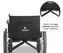 Cadeira de Rodas Dobrável Para Obeso 180 Kg assento 62 cm D500 - Dellamed