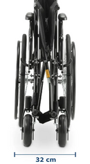 Cadeira de Rodas Dobrável Para Obeso 180 Kg assento 62 cm D500 - Dellamed