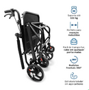 Cadeira de Transporte D90 até 100Kg - Dellamed