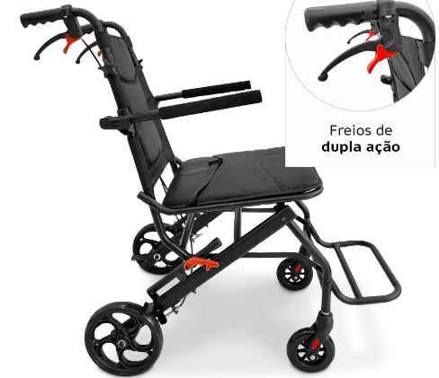 Cadeira de Transporte D90 até 100Kg - Dellamed