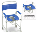 Cadeira de Banho Dobrável e Desmontável até 150 Kg D45 - Dellamed