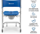 Cadeira de Banho Dobrável e Desmontável até 150 Kg D45 - Dellamed