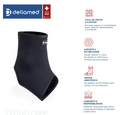 Par de Tornozeleiras Curta Ortho Care - Dellamed