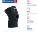 Par de Joelheiras com Orifício e Reforço Patelar Ortho Care - Dellamed